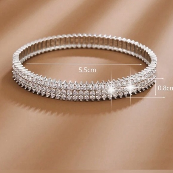 Copper bracelet with Zirconia - Picture 2 of 2